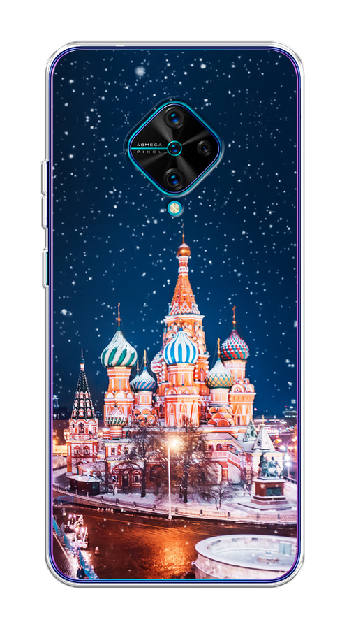 

Чехол на Vivo V17/Y9s "Москва 1", Коричневый;синий;белый, 261550-1