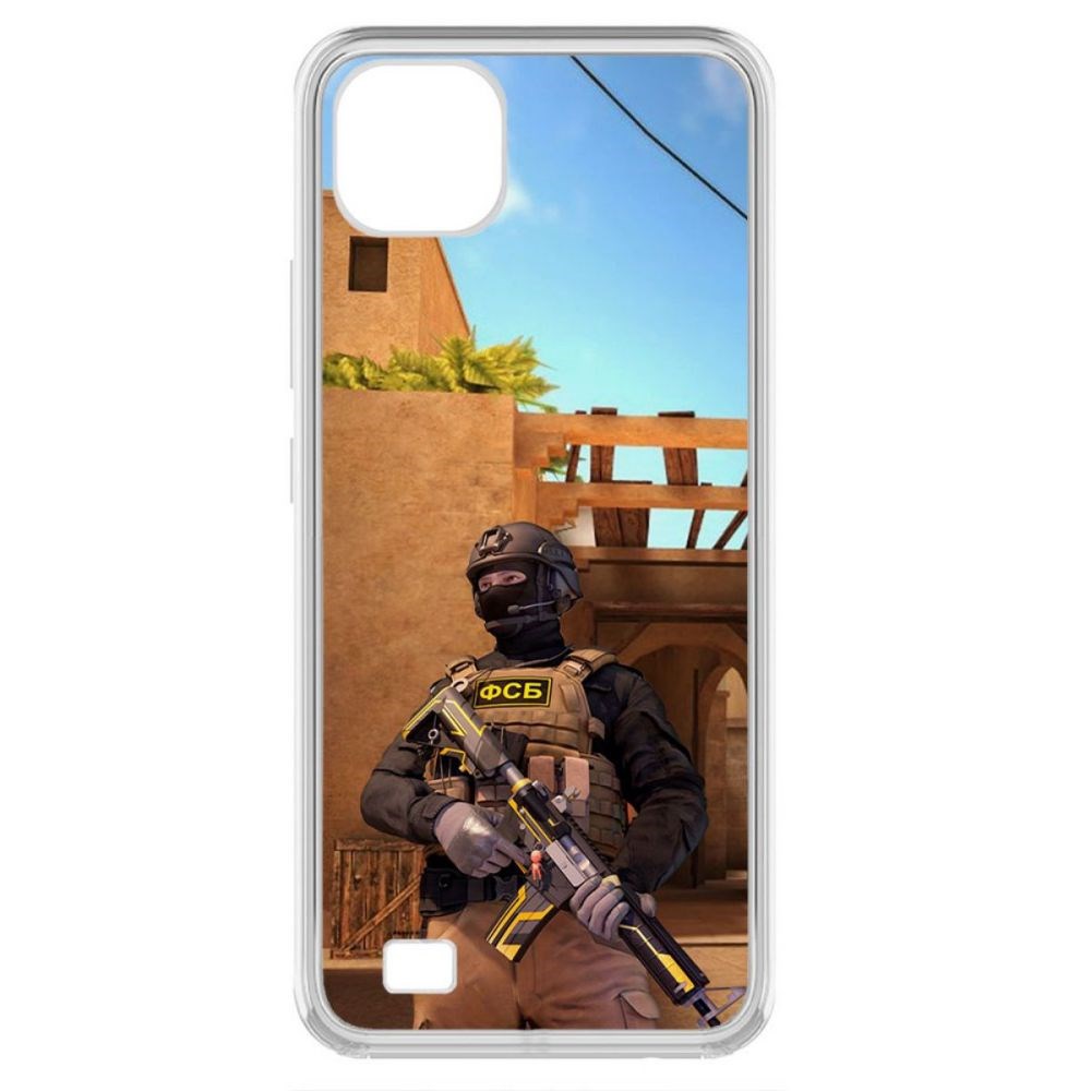 

Чехол-накладка Krutoff Standoff 2 - ФСБ для Realme C11 (2021), Прозрачный