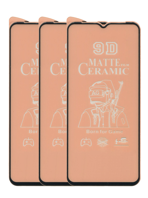 

Защитное стекло для Xiaomi redmi 10A, комплект 3 шт, 9D, керамическое, матовое