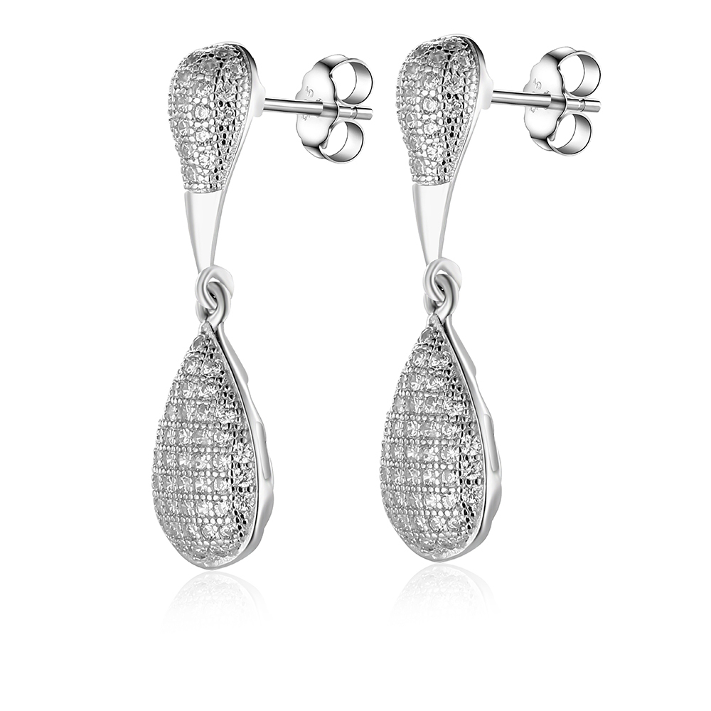 

Серьги подвески из серебра с фианитом Ogisana A42289, A42289