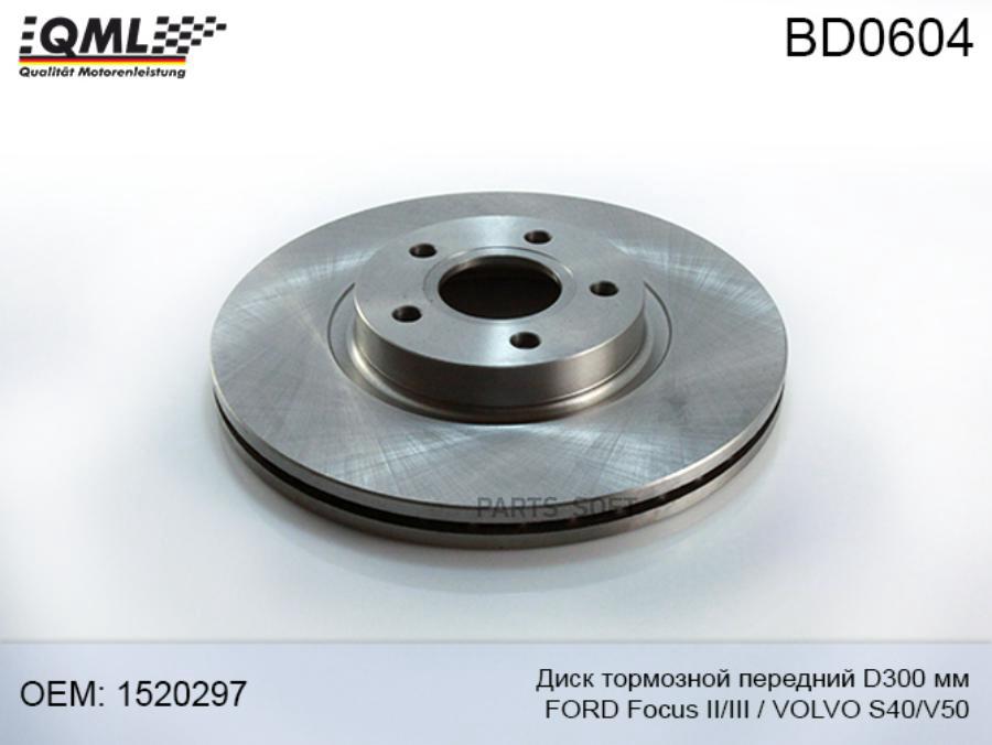 

Bd0604 Bd0604 Диск Тормозной, Передний 300Мм Ford Focus Ii/Iii 04-/Volvo S40/V50 04->> 152