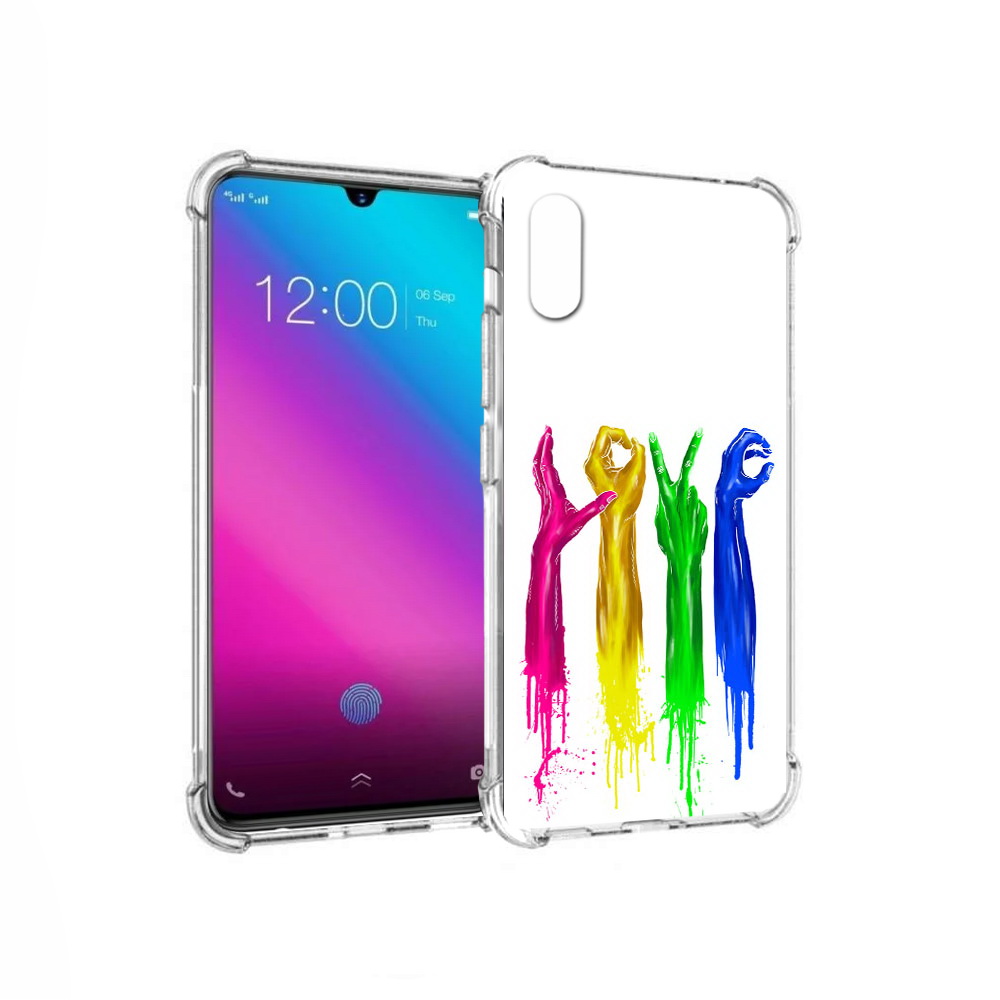 

Чехол MyPads Tocco для Vivo V11 яркие руки love (PT117900.427.707), Прозрачный, Tocco