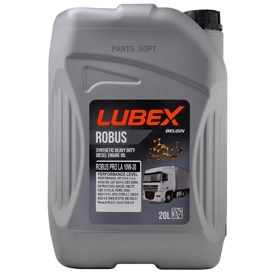 

Моторное масло LUBEX синтетическое Robus Pro La 10W30 20л