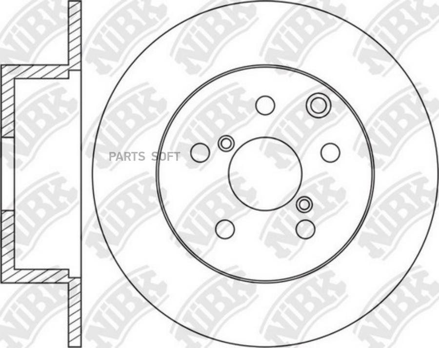 

Тормозный колодки NiBK задний для Subaru Forester IV 12-, XV 11- 274 мм RN1659