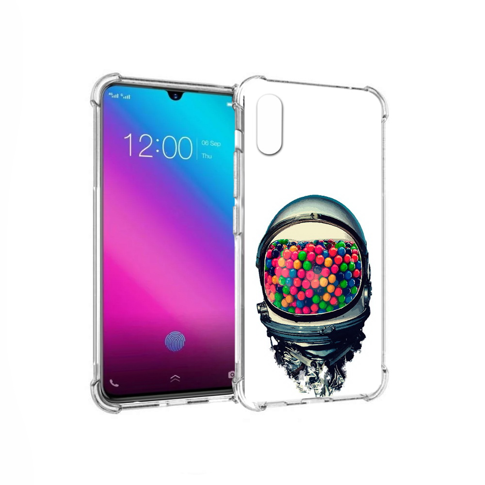 

Чехол MyPads Tocco для Vivo V11 шлем космонавта (PT117900.427.700), Прозрачный, Tocco