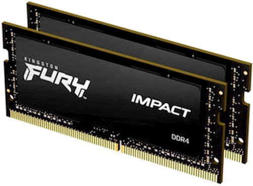 

Оперативная память Kingston Fury Impact (KF426S15IB1K2/32) DDR4 2x16Gb 2666MHz, Fury Impact