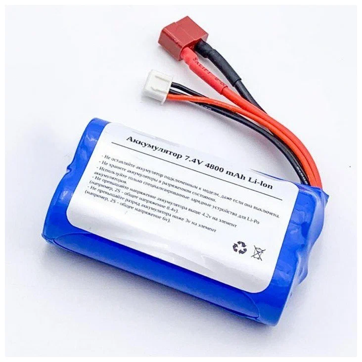 

Аккумулятор 7,4v 4800mAh Li-Ion для Remo Hobby 1/16 Smax, S-Evor, Rocket, Dingo — E9315, 4800