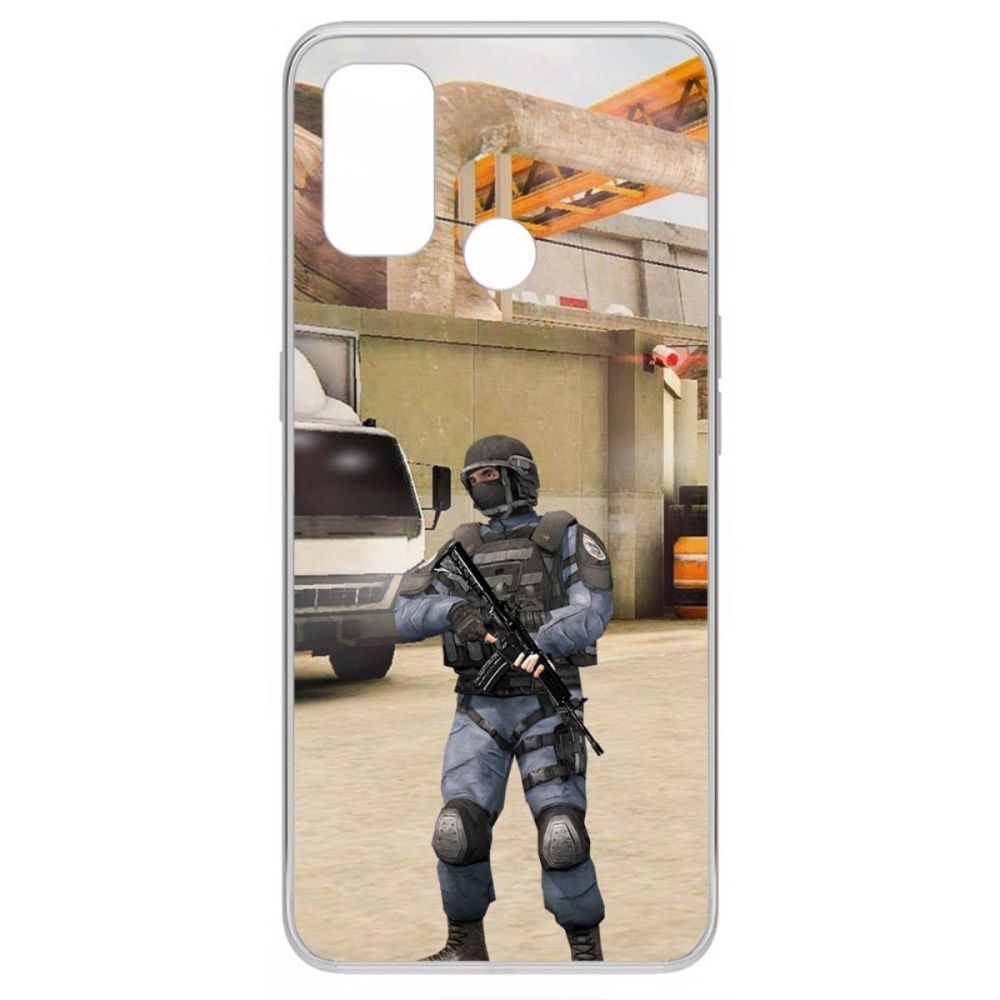

Чехол-накладка Krutoff Standoff 2 - GIGN для Oppo A53 (2020), Прозрачный