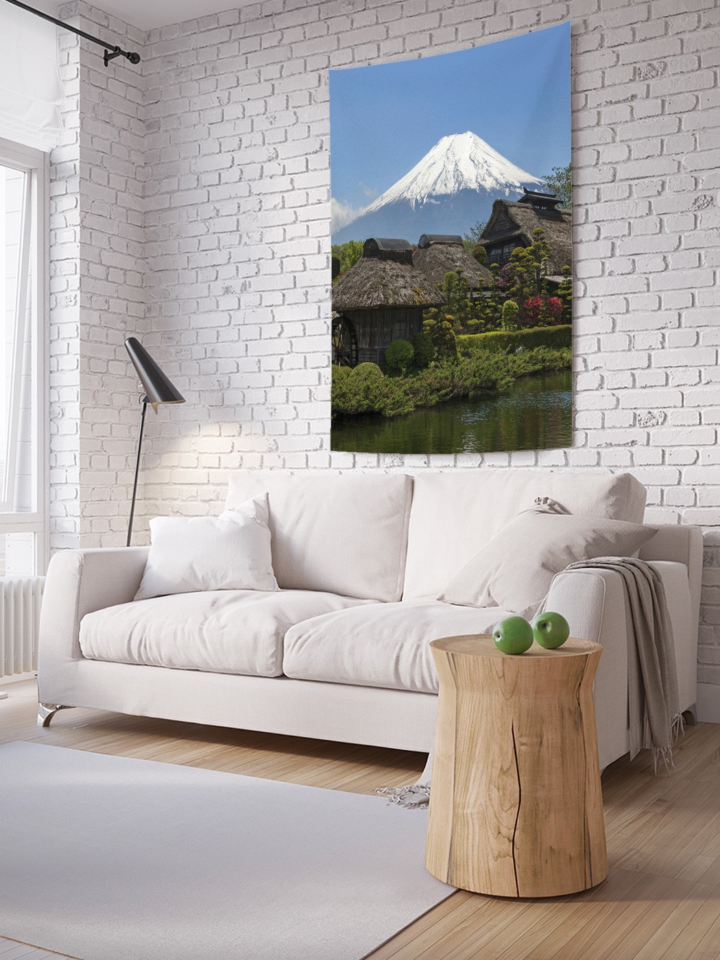

Вертикальное фотопанно на стену JoyArty Хижины у подножия Фудзиямы 150x200 см, Хижины у подножия Фудзиямы