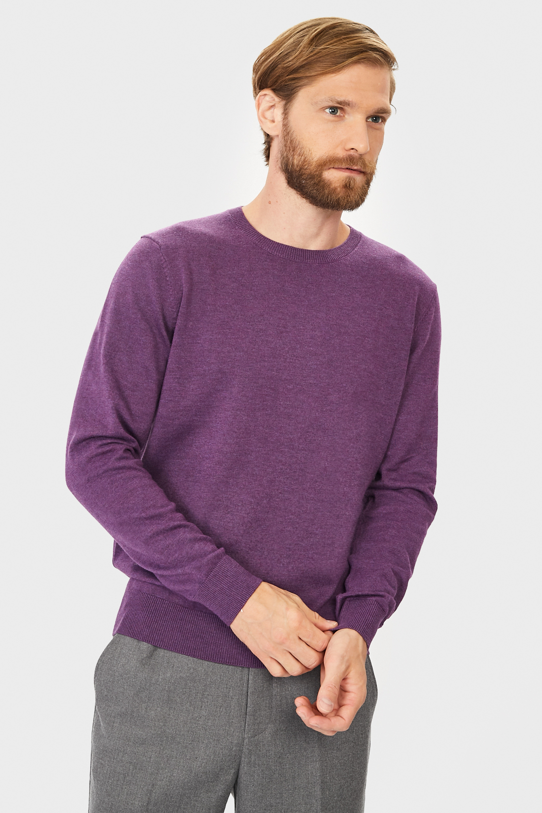 

Джемпер мужской Baon B631701 фиолетовый XXL, B631701