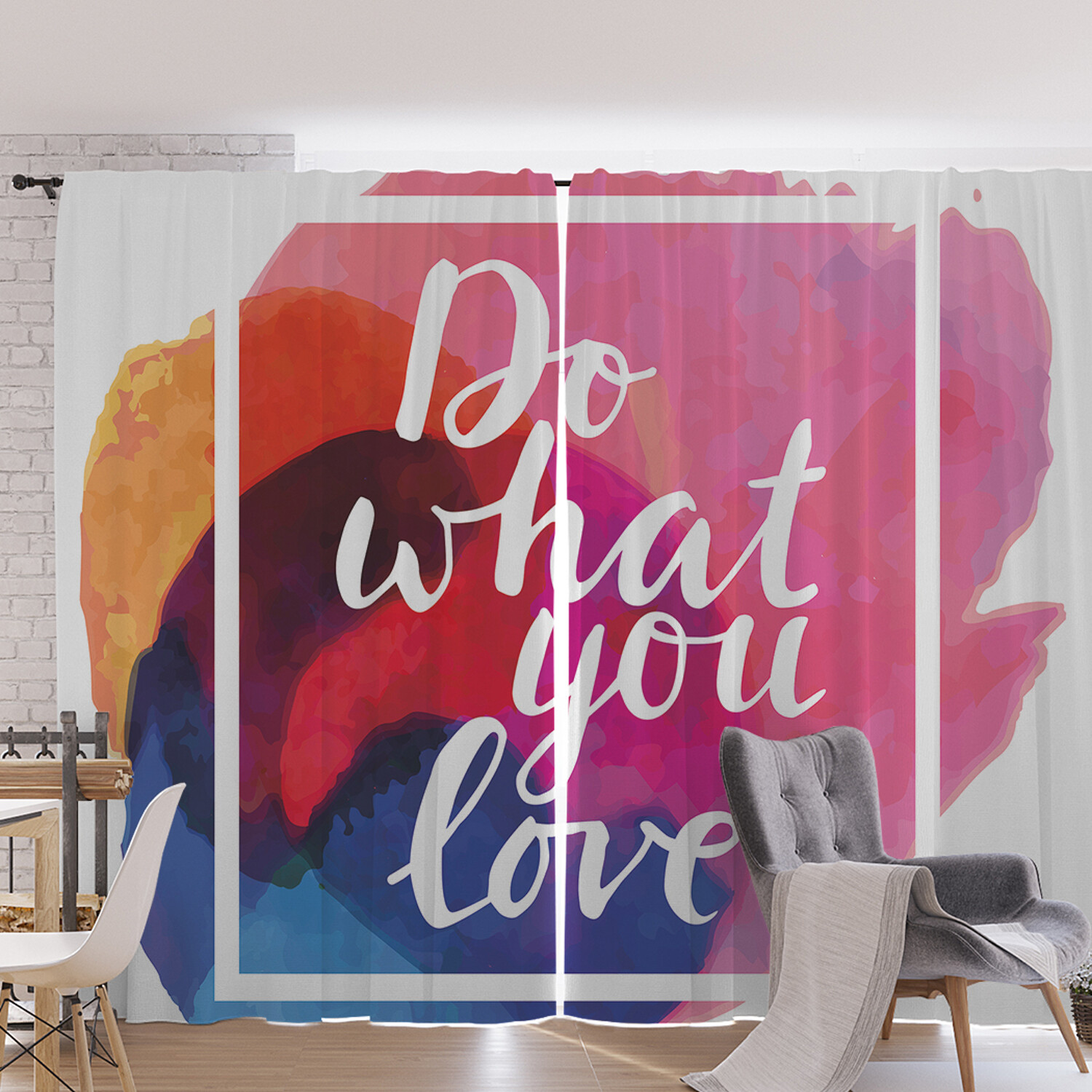 

Шторы под лён JoyArty "О любимом занятии на пятнах", серия Oxford DeLux, 340х265 см, О любимом занятии на пятнах