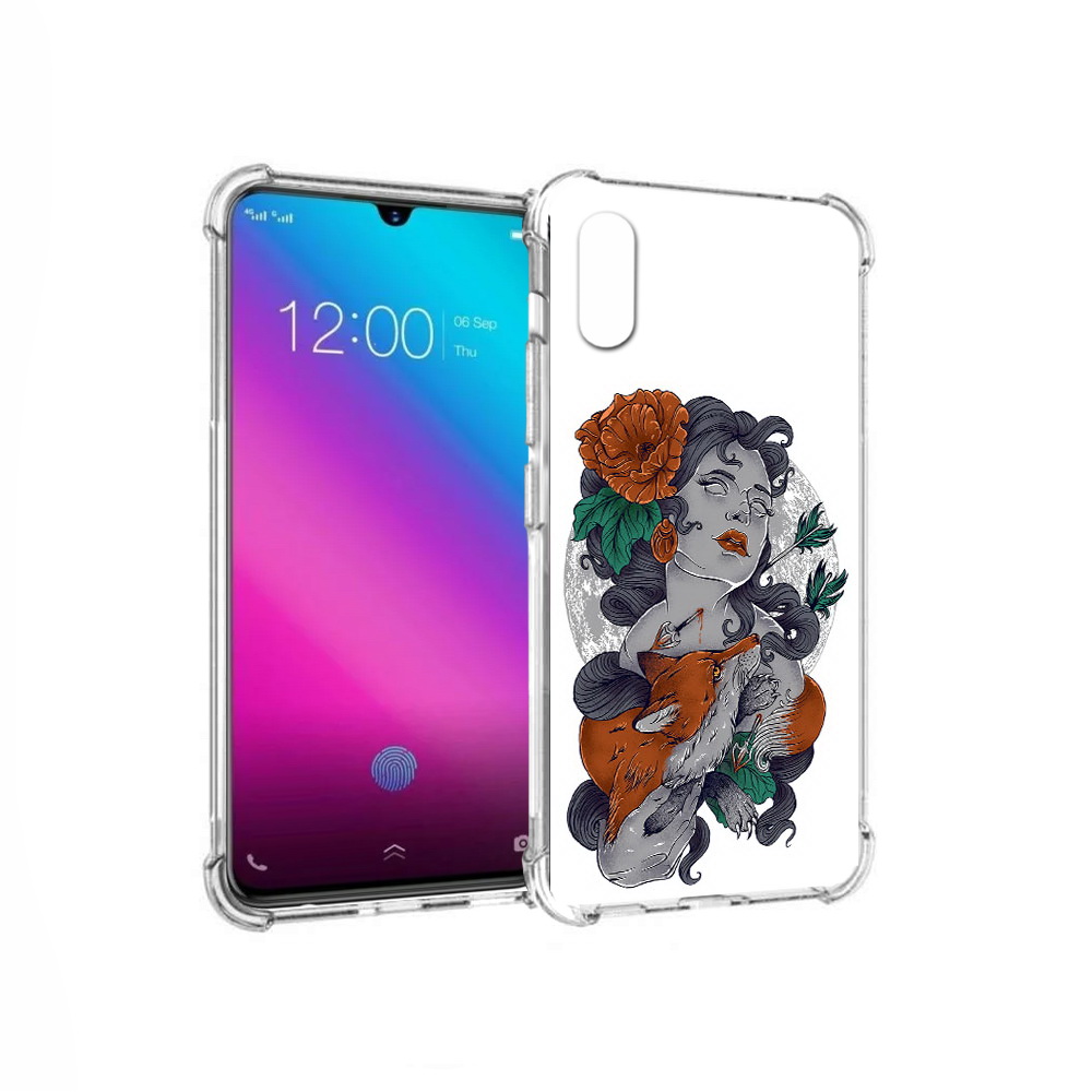 

Чехол MyPads Tocco для Vivo V11 темная девушка с лисой (PT117900.427.639), Прозрачный, Tocco