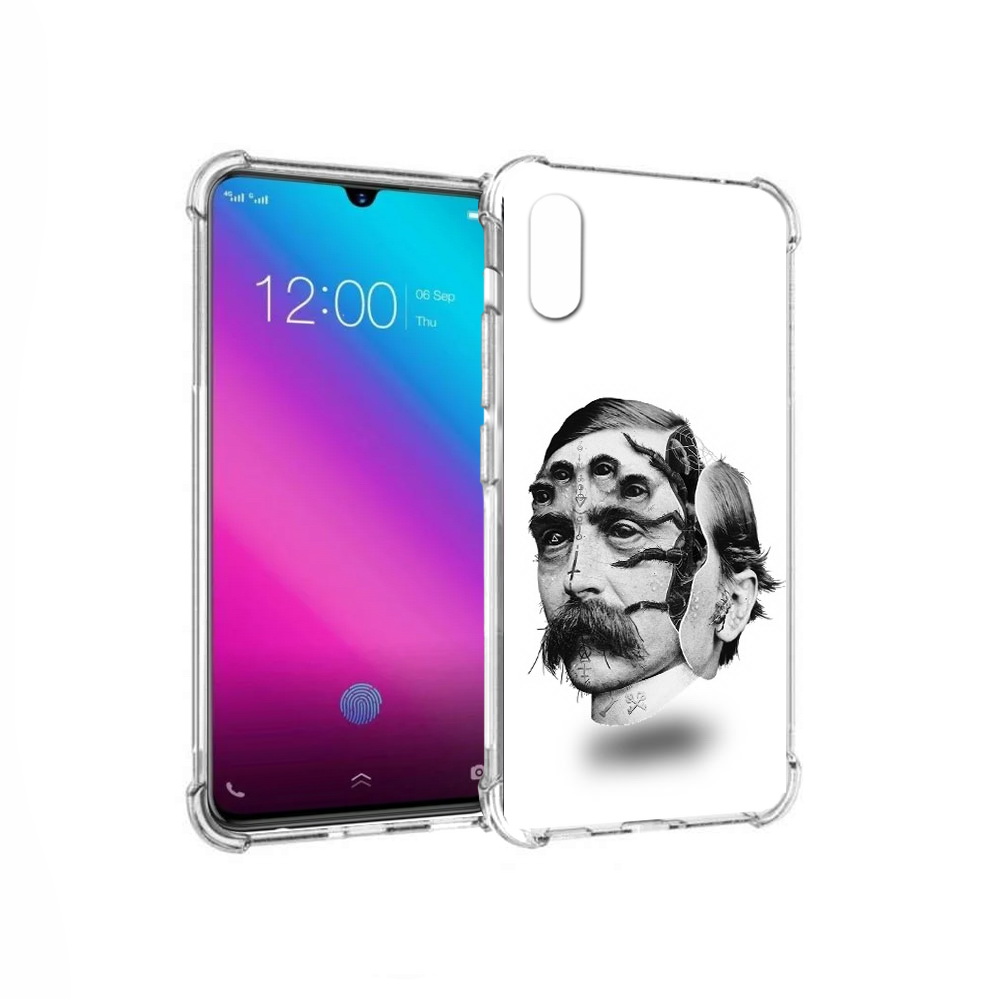 

Чехол MyPads Tocco для Vivo V11 страшное лицо мужчины (PT117900.427.629), Прозрачный, Tocco