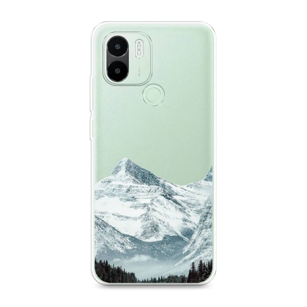 

Чехол на Redmi A1+ "Горы арт 1", Белый;зеленый, 316750-2