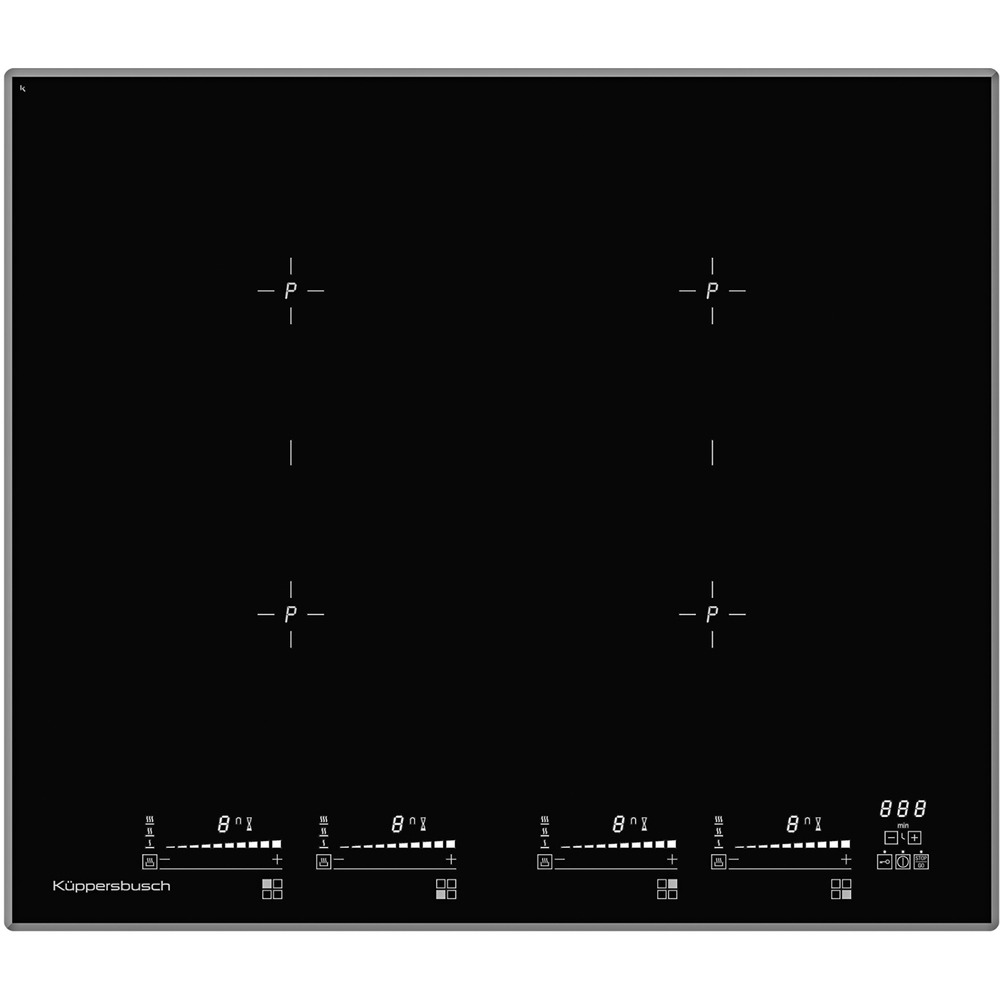 

Встраиваемая варочная панель индукционная Kuppersbusch KI 6870.0 SR черный, KI 6870.0 SR