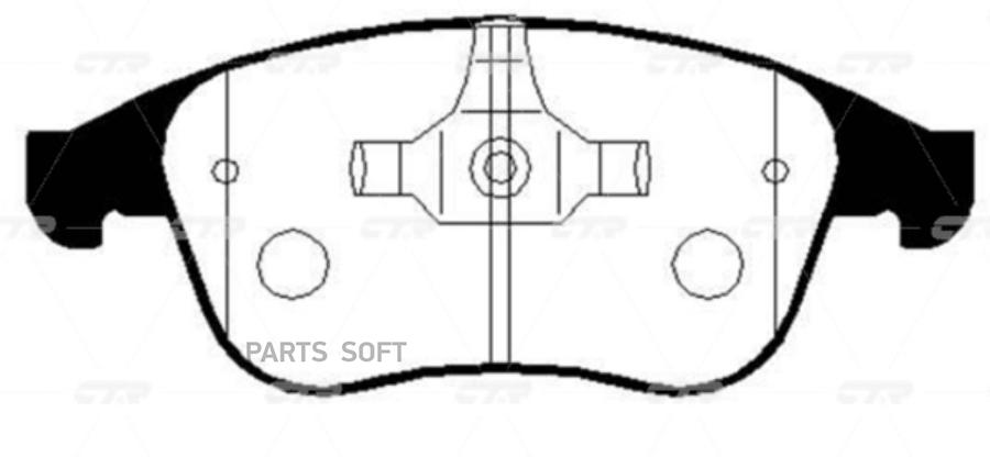 

Колодки Передние Renault Clio Iv/Megane Iii/Scenic Iii Ctr Gk0987 CTR GK0987