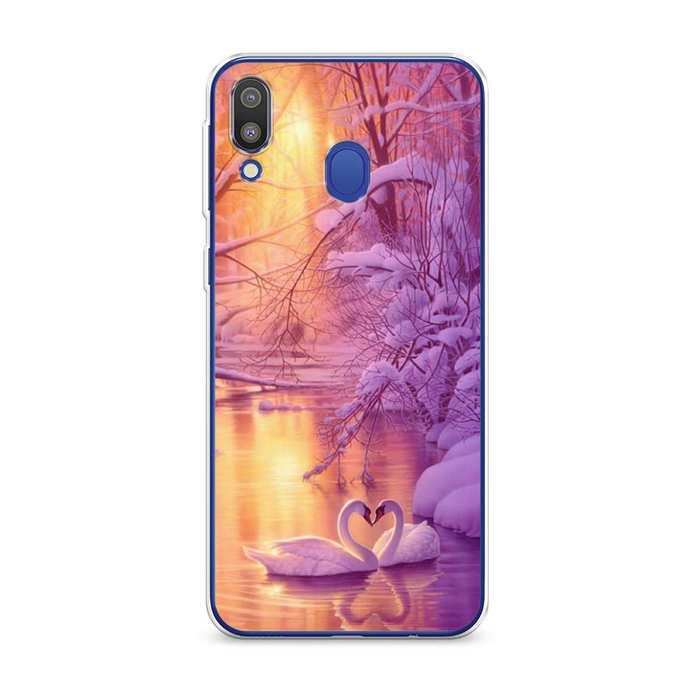 

Чехол на Samsung Galaxy M20 "Зима 1", Фиолетовый;желтый, 27450-2