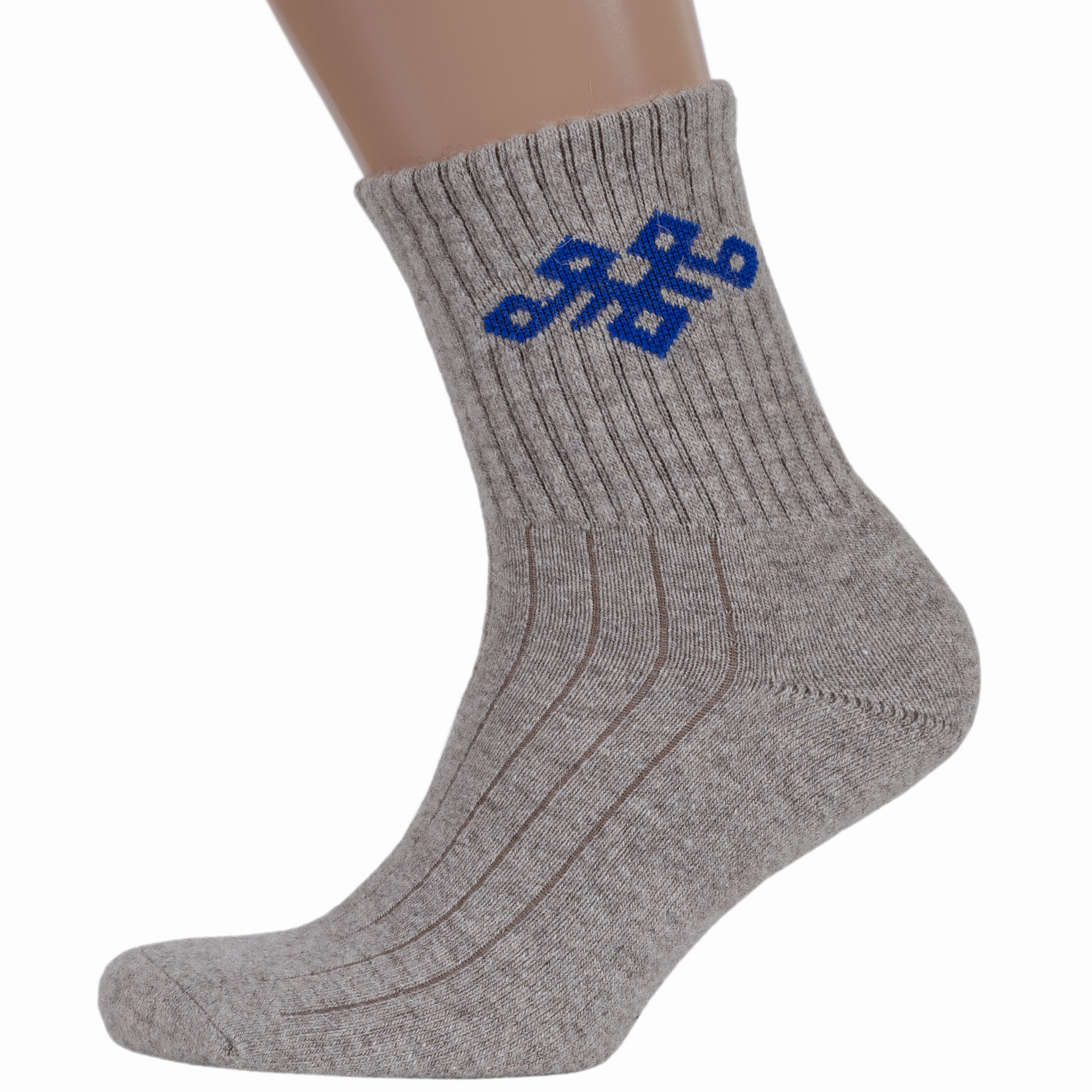 Носки унисекс Монголка 01150 серые 34-36