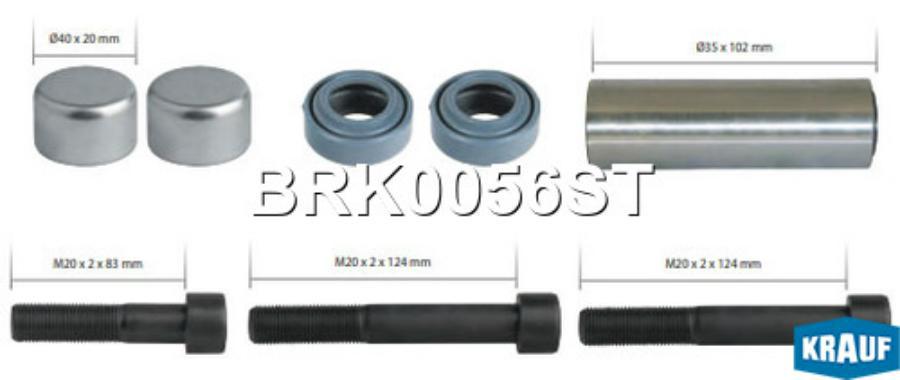 

Ремкомплект тормозной системы Krauf brk0056st
