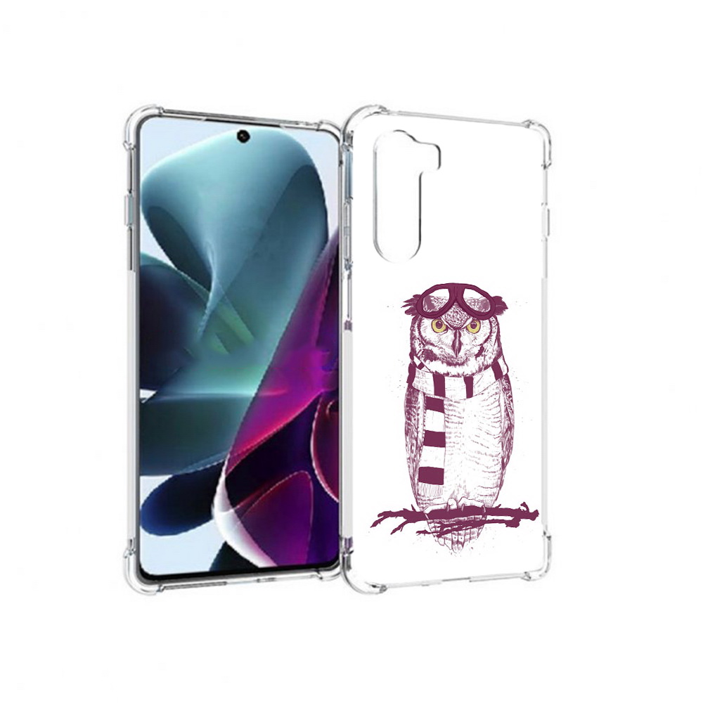 

Чехол MyPads Tocco для Motorola Moto G200 сова-летчик (PT227076.355.612), Прозрачный, Tocco