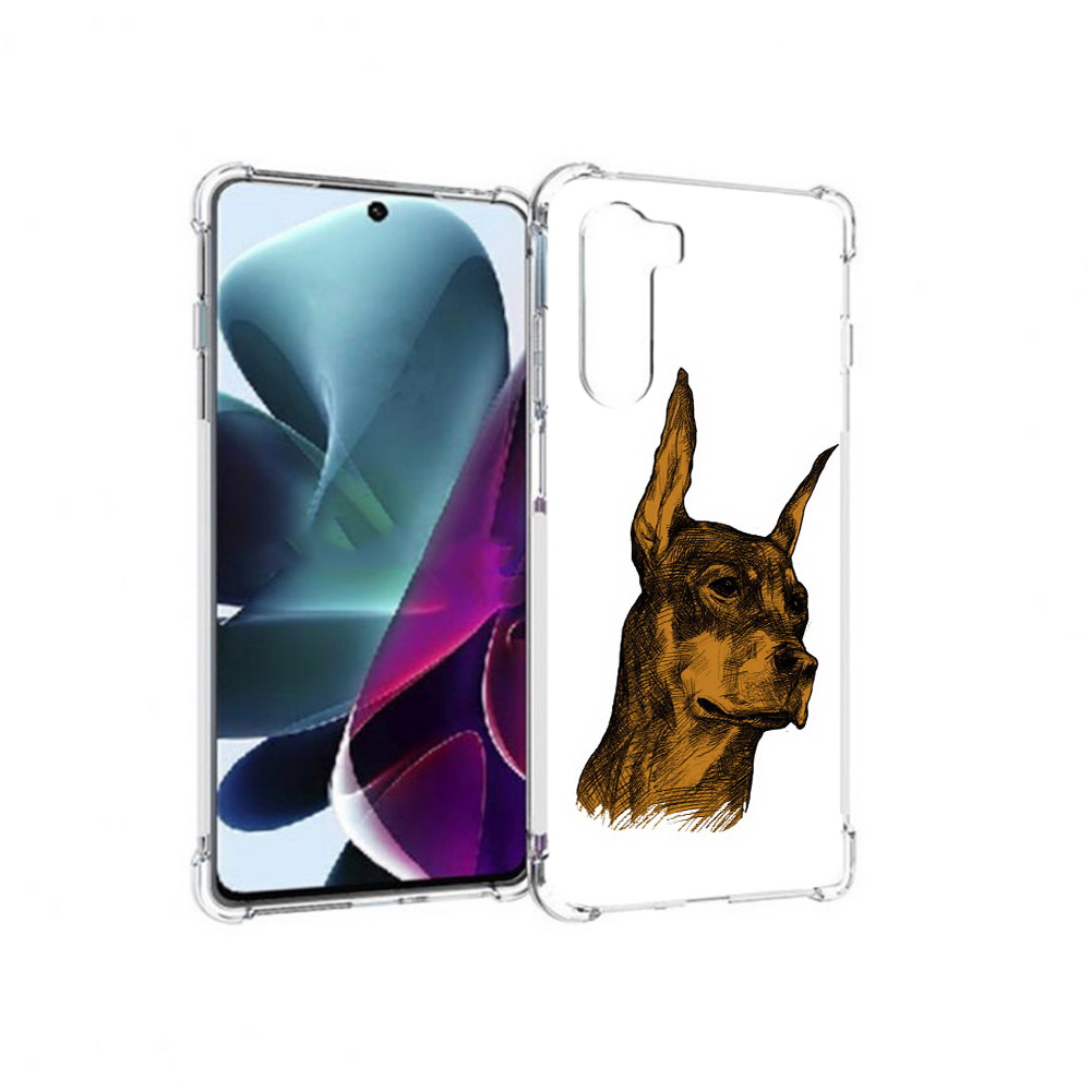 

Чехол MyPads Tocco для Motorola Moto G200 скетч доберман (PT227076.355.605), Прозрачный, Tocco