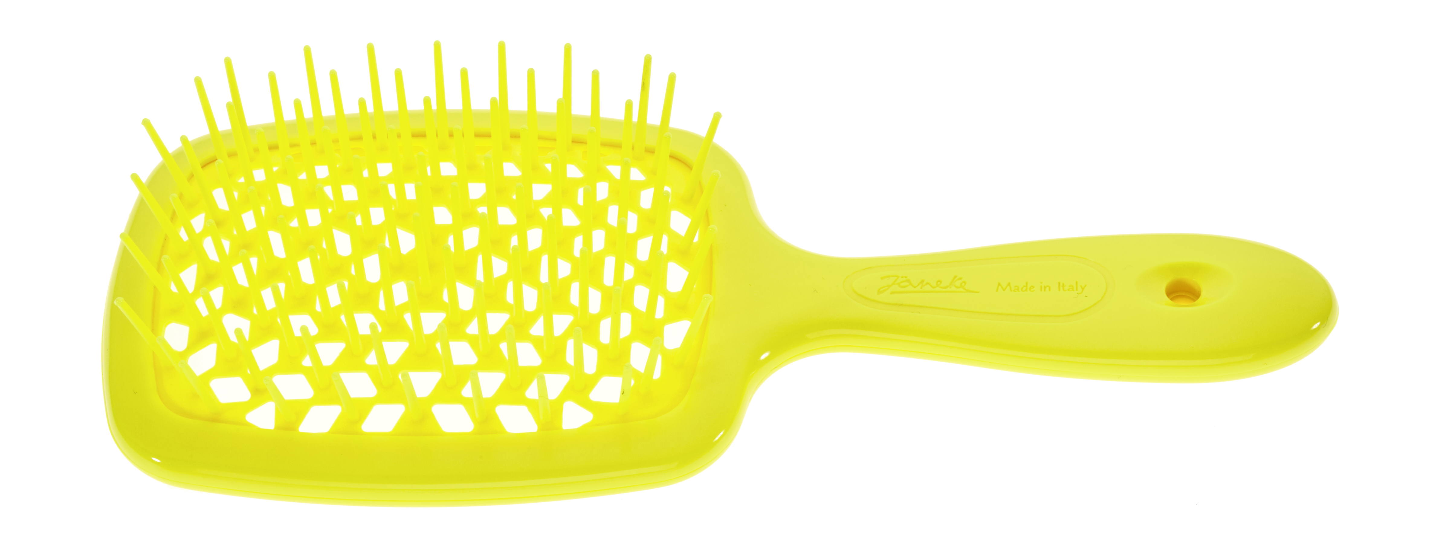 Расческа для волос Janeke SuperbrushThe Original Italian Patent Yellow