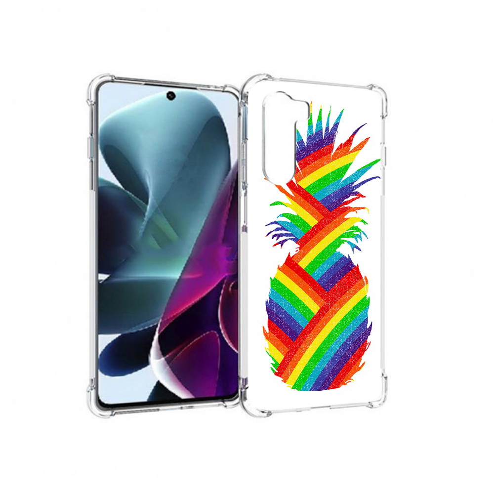 

Чехол MyPads Tocco для Motorola Moto G200 радужный ананас (PT227076.355.566), Прозрачный, Tocco