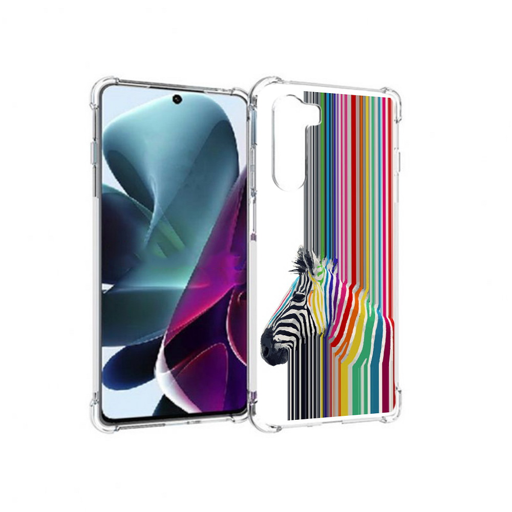 

Чехол MyPads Tocco для Motorola Moto G200 радужная зебра (PT227076.355.565), Прозрачный, Tocco