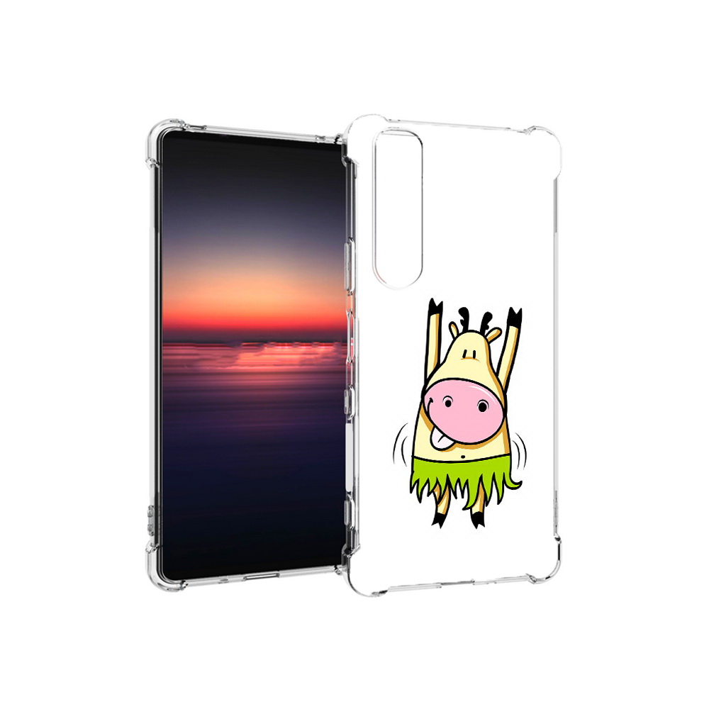 

Чехол MyPads Tocco для Sony Xperia 1 III Веселая корова (PT162368.229.42), Прозрачный, Tocco