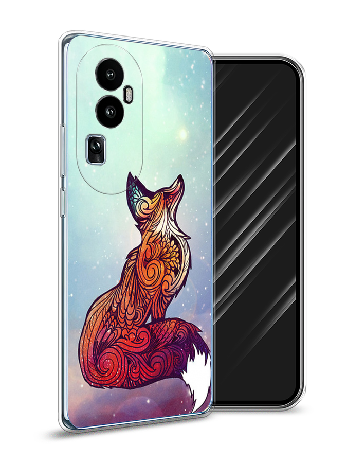 

Чехол Awog на Oppo Reno 10 "Лиса 1", Голубой;фиолетовый, 2514550-1