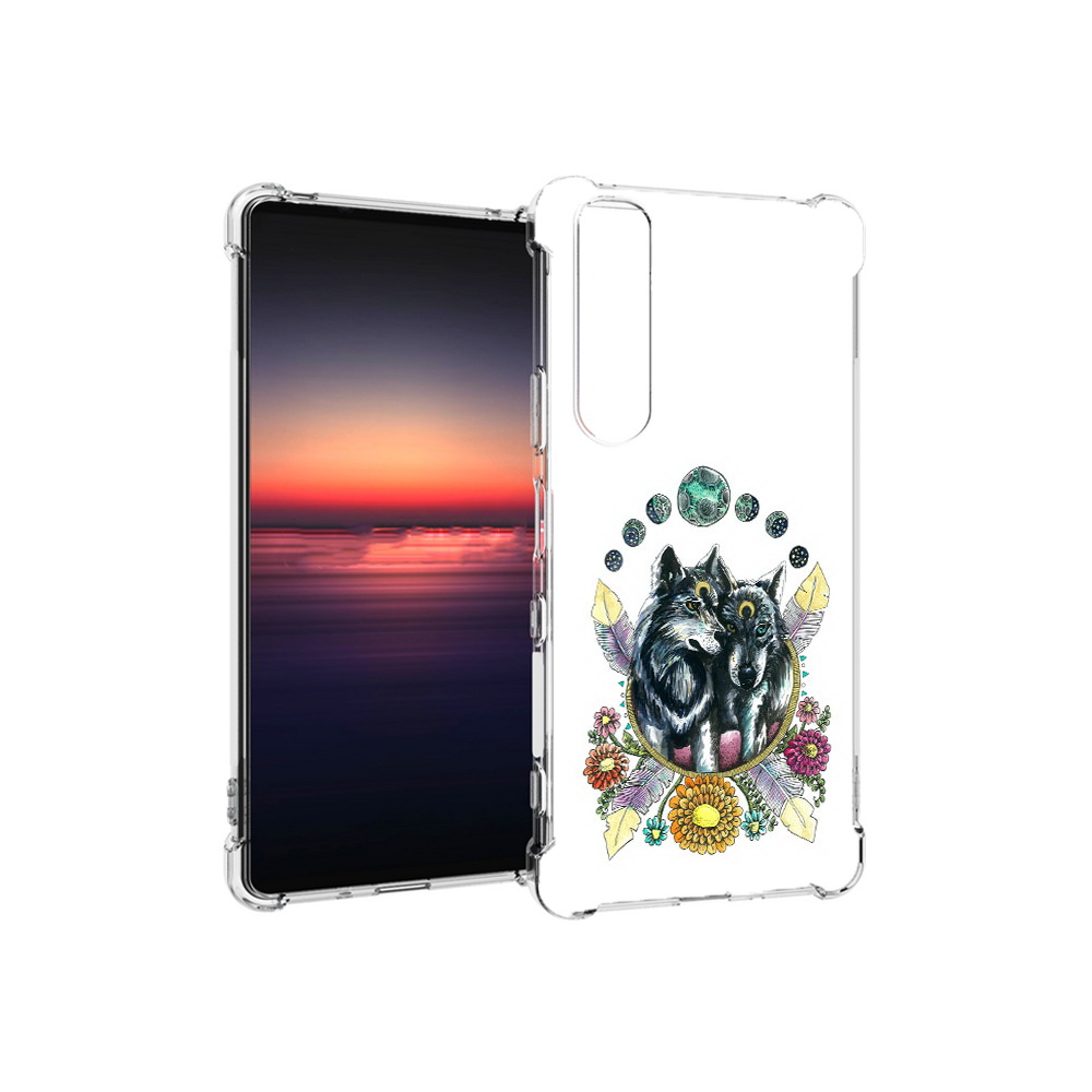 

Чехол MyPads Tocco для Sony Xperia 1 III красивые волки абстракция (PT162368.229.408), Прозрачный, Tocco
