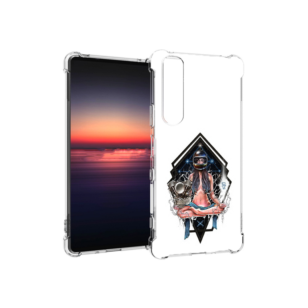 

Чехол MyPads Tocco для Sony Xperia 1 III красивая девушка в шлеме (PT162368.229.406), Прозрачный, Tocco