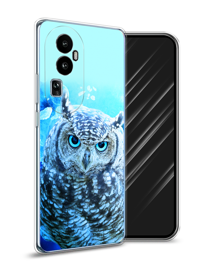 

Чехол Awog на Oppo Reno 10 "Сова арт 7", Синий;голубой, 2514550-1