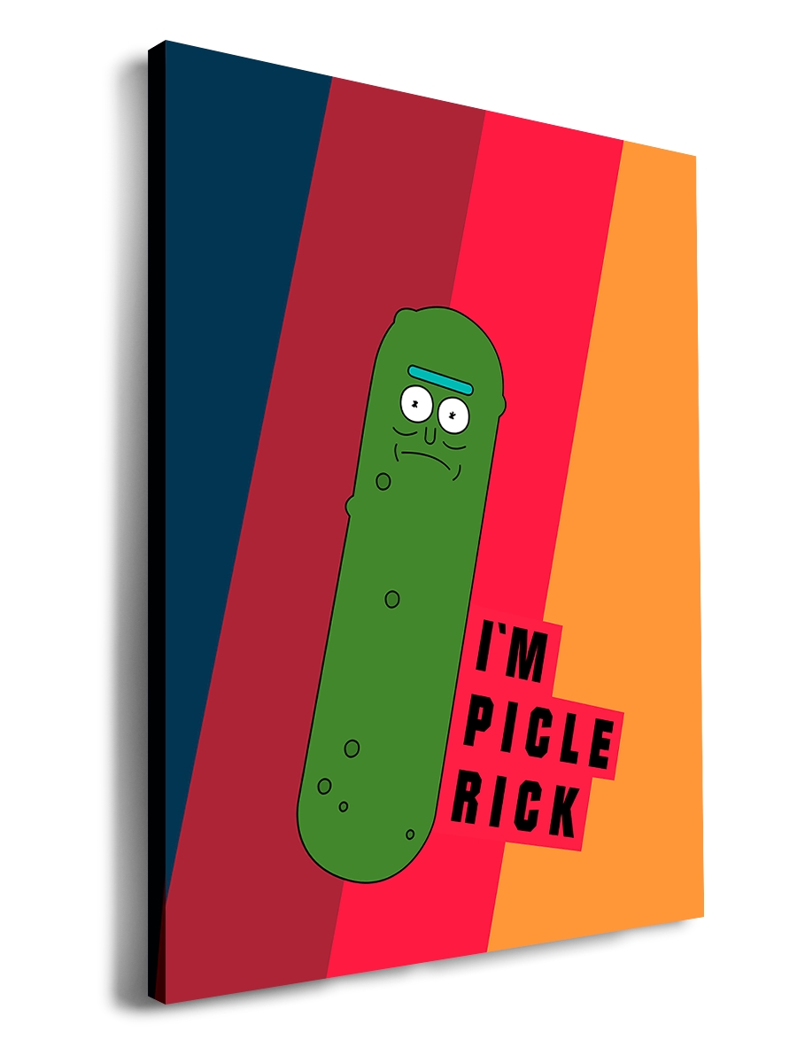 

Картина DRABS 90x60 см на холсте Pickle Rick