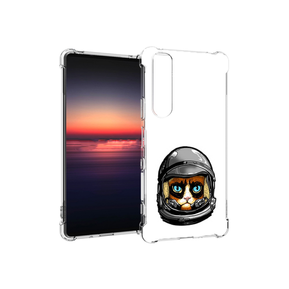 

Чехол MyPads Tocco для Sony Xperia 1 III кот космонавт (PT162368.229.400), Прозрачный, Tocco