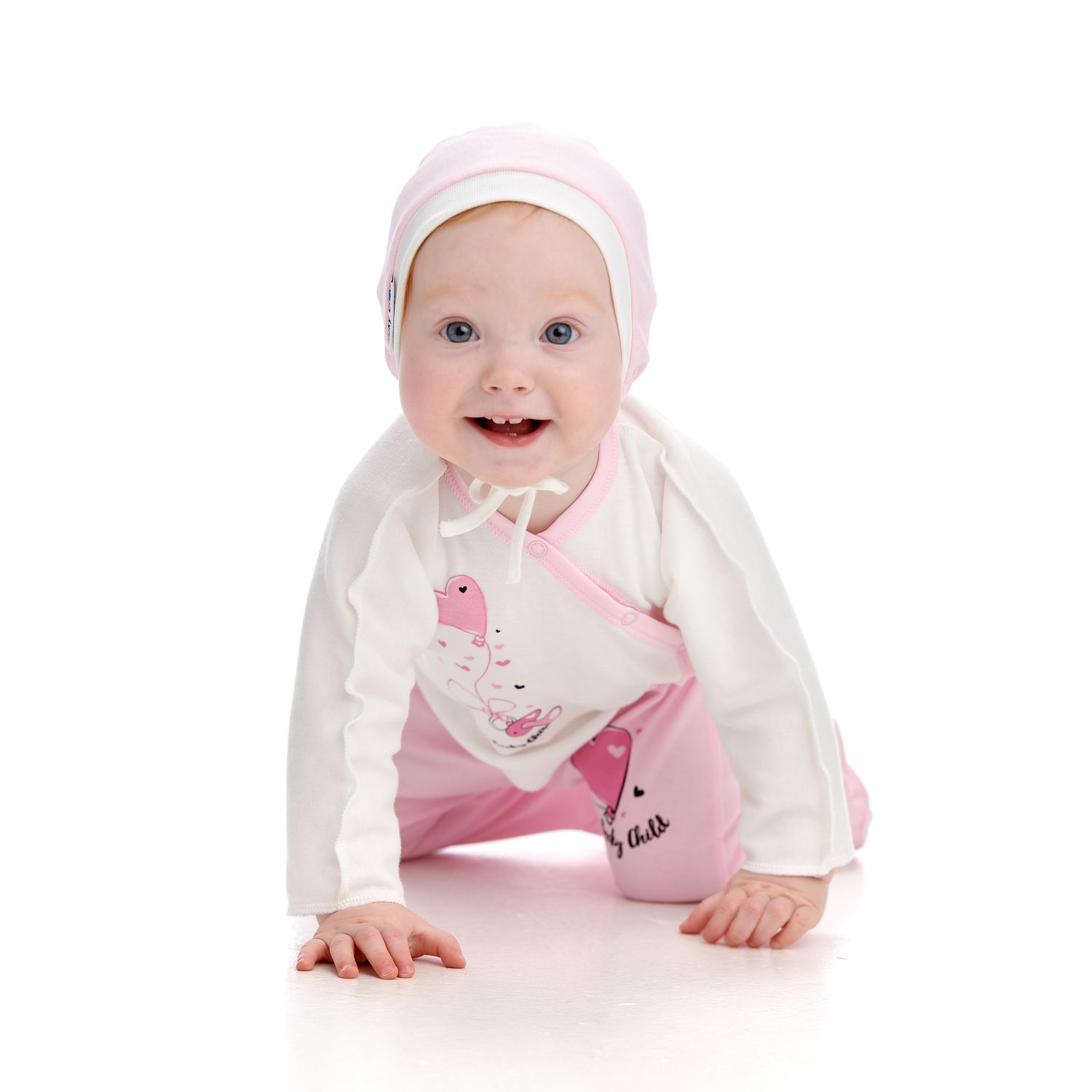 

Чепчик детский Lucky Child розовый р.80, 34-10/роз