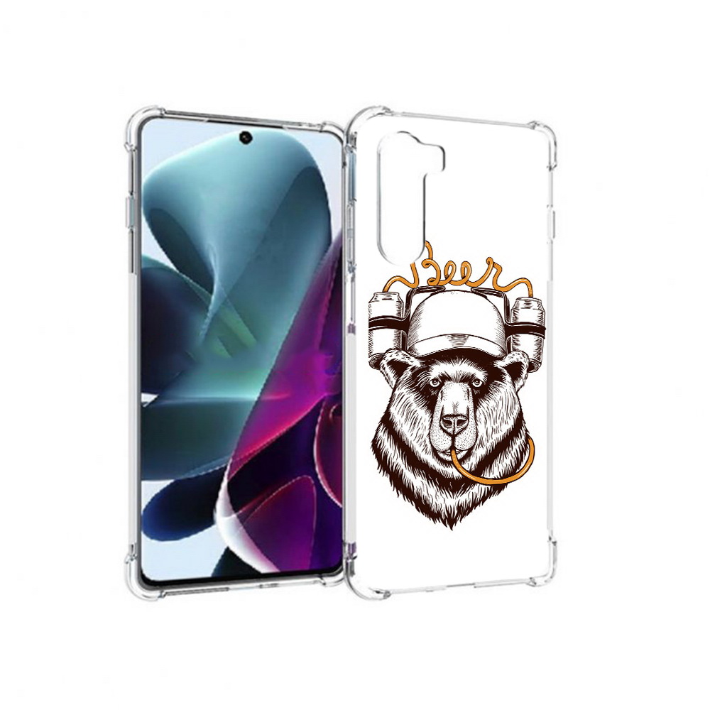 

Чехол MyPads Tocco для Motorola Moto G200 пивной медведь (PT227076.355.538), Прозрачный, Tocco