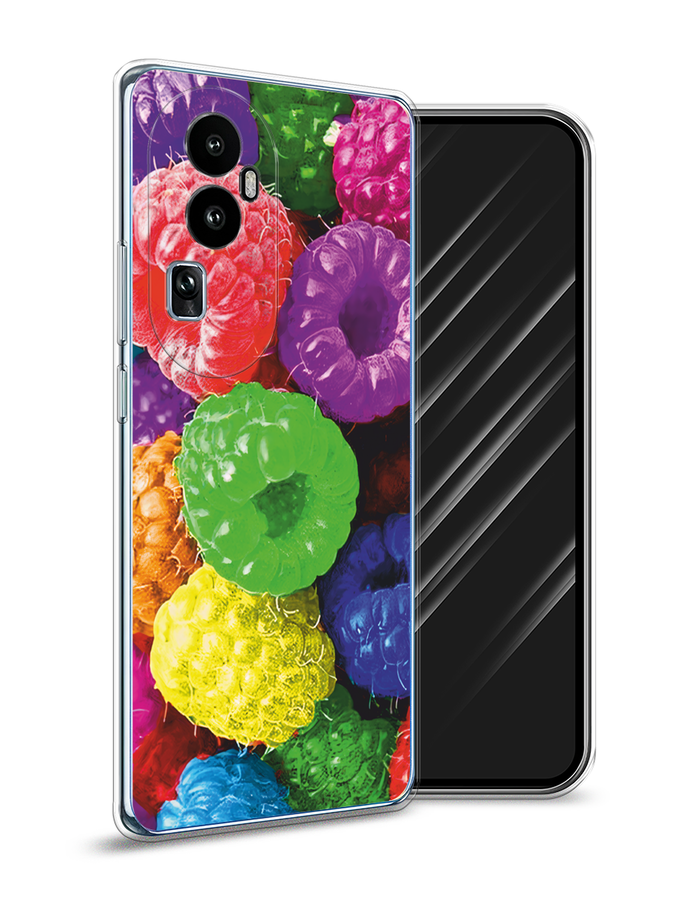 

Чехол Awog на Oppo Reno 10 "Разноцветная малина", Разноцветный, 2514550-10