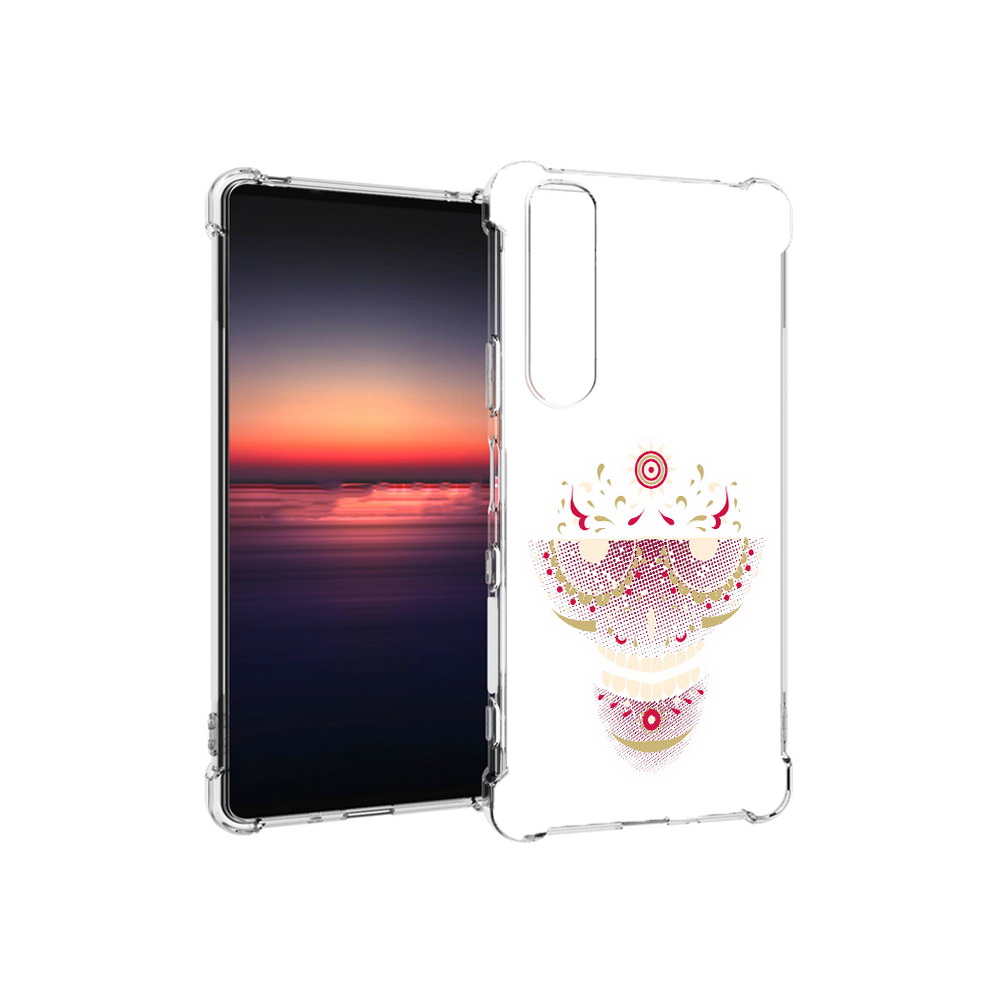 Чехол MyPads Tocco для Sony Xperia 1 III карнавальный скелет абстракция (PT162368.229.386)