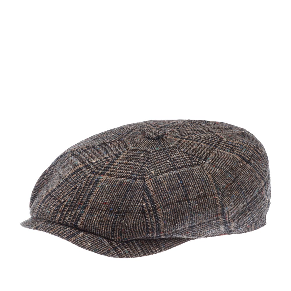 

Кепка восьмиклинка унисекс Stetson 6840404 HATTERAS WOOL коричневая/серая, р.62, Коричневый, 6840404 HATTERAS WOOL