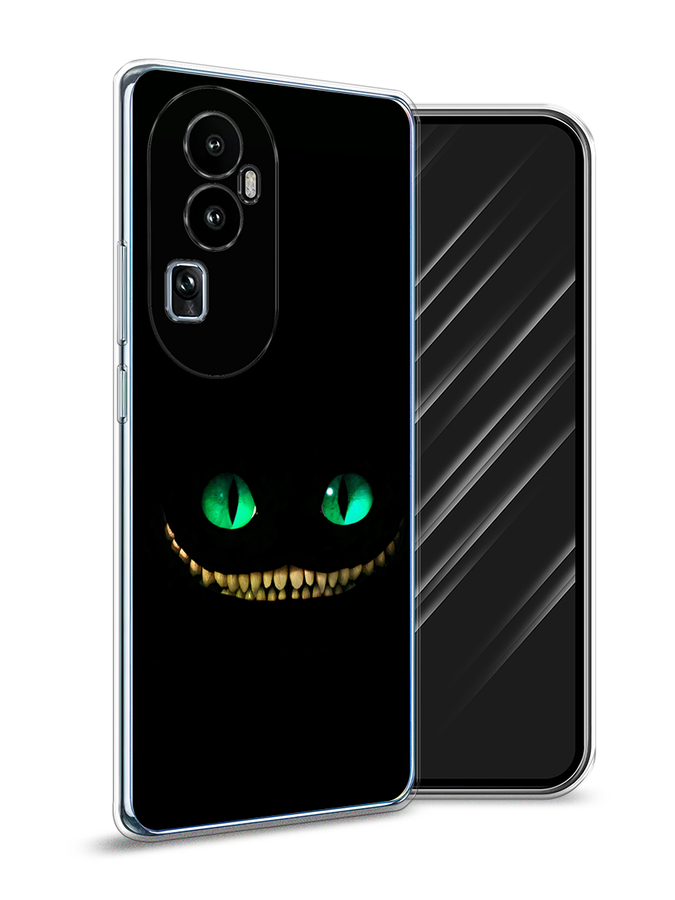 

Чехол Awog на Oppo Reno 10 "Зеленоглазый чеширский кот", Черный, 2514550-10