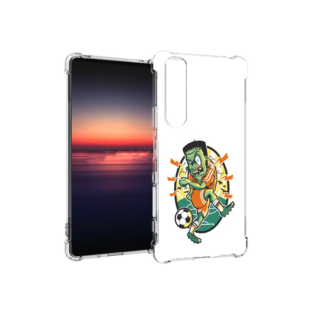 

Чехол MyPads Tocco для Sony Xperia 1 III зомби футболист (PT162368.229.368), Прозрачный, Tocco