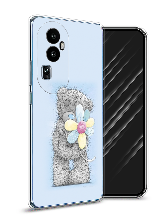 

Чехол Awog на Oppo Reno 10 "Me to you с ромашкой", Голубой;серый;желтый, 2514550-2
