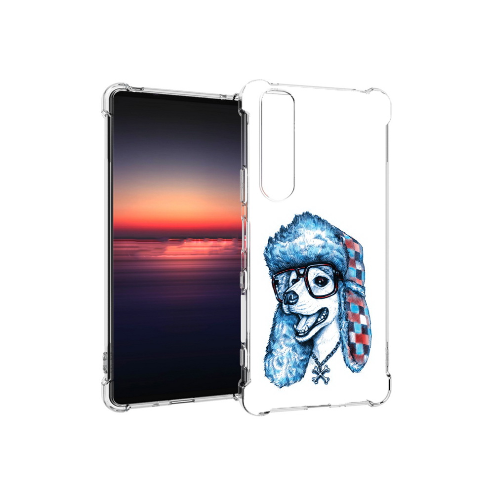 

Чехол MyPads Tocco для Sony Xperia 1 III зимний пес (PT162368.229.362), Прозрачный, Tocco