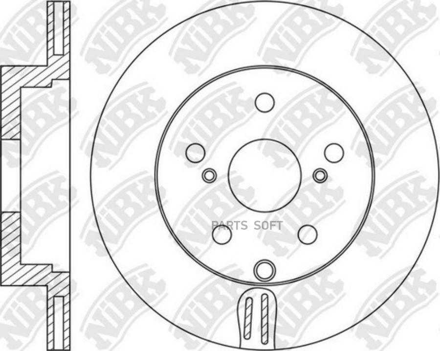 

Диск тормозной задний subaru forester iv 2012-> /vent d=278mm nibk rn1542