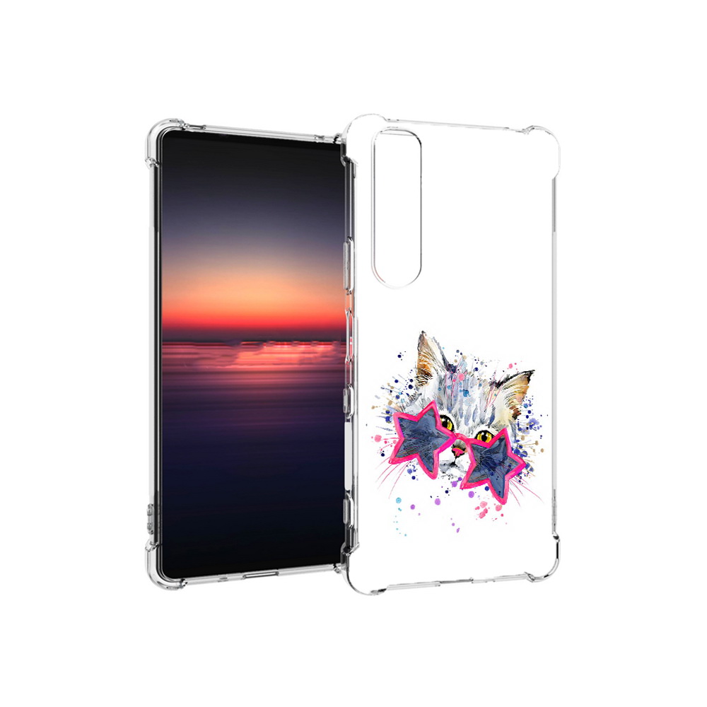 

Чехол MyPads Tocco для Sony Xperia 1 III звездные очки (PT162368.229.353), Прозрачный, Tocco