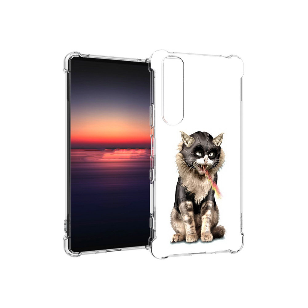 

Чехол MyPads Tocco для Sony Xperia 1 III дьяволский кот (PT162368.229.341), Прозрачный, Tocco