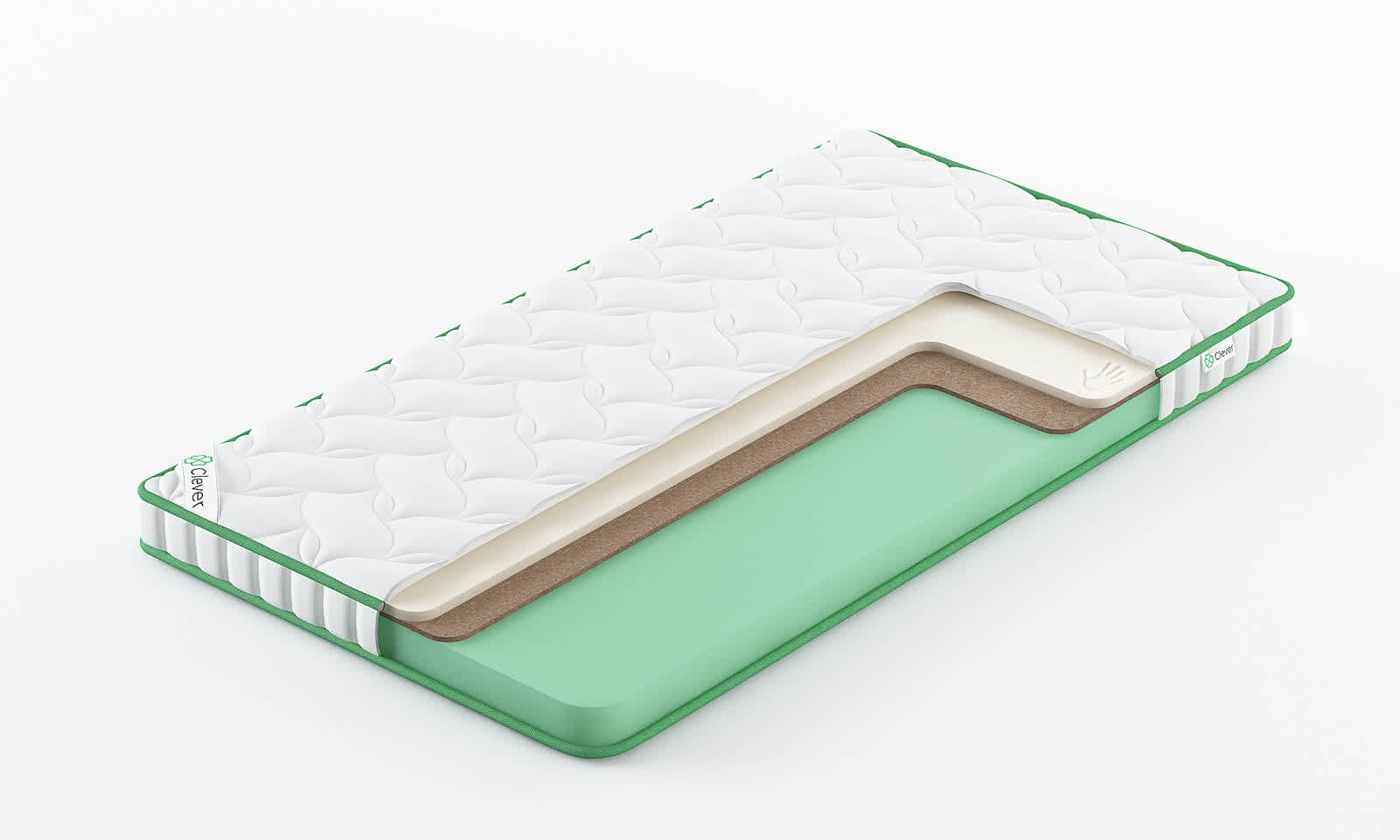 

Матрас Clever Flash Hard Lite 190x215, Белый, FLASH HARD LITE