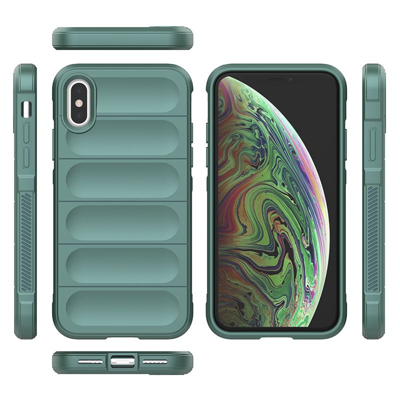 

Чехол Flexible Case для iPhone X , XS зеленый