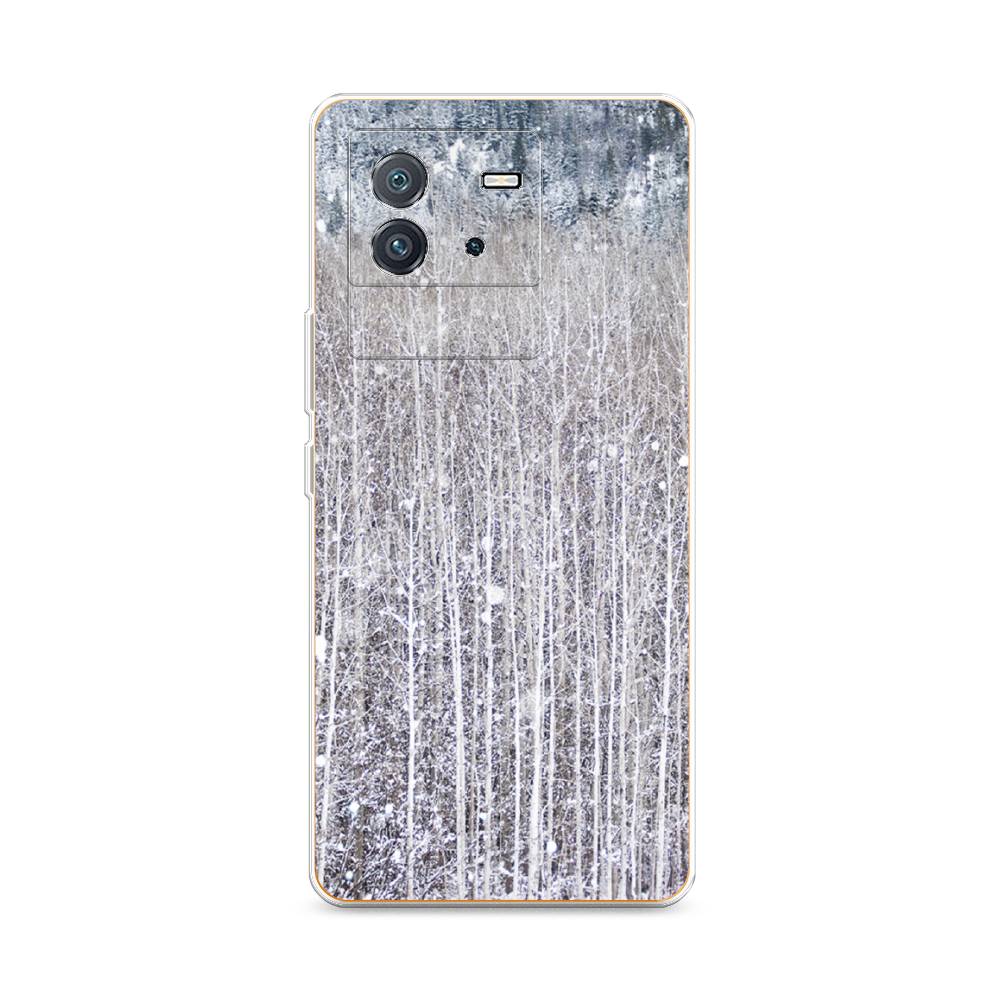 

Чехол на Vivo iQOO Neo6 "Снежный лес", Бежевый;серый;белый, 266850-5